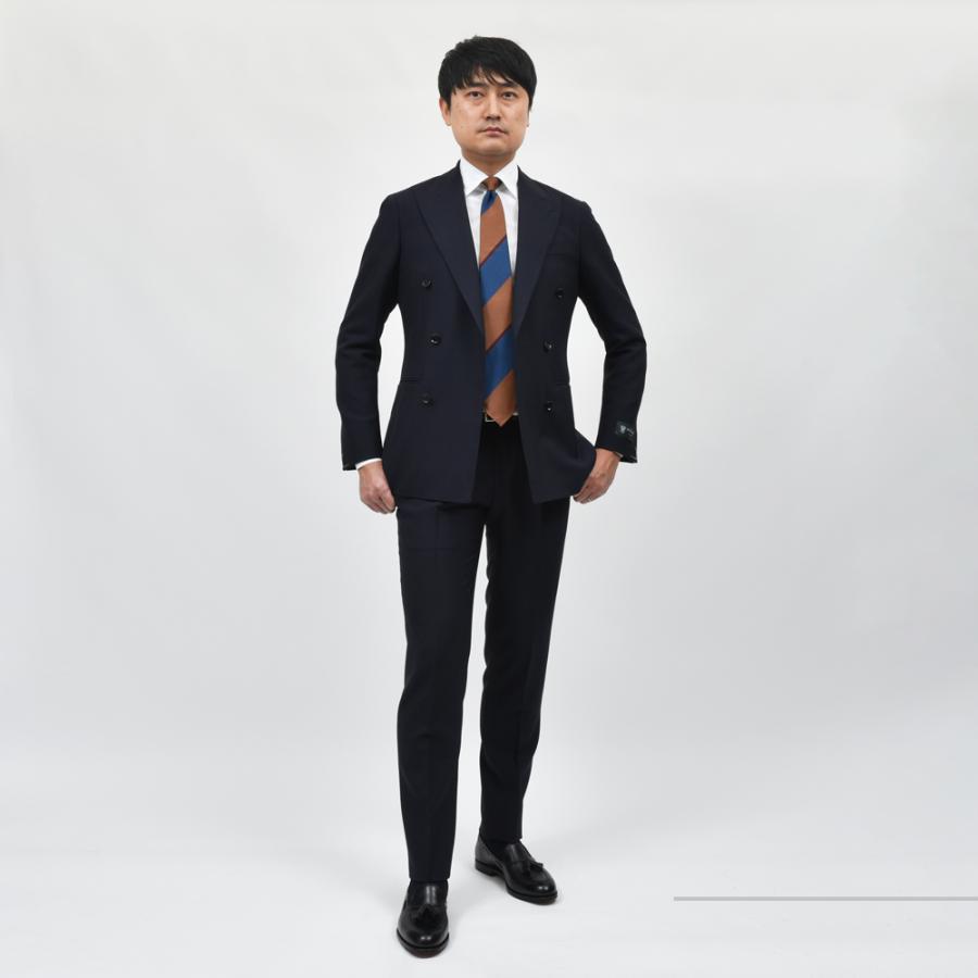 guji（グジ）ウールモヘア6B1プリーツダブルスーツ(MADE BY RING