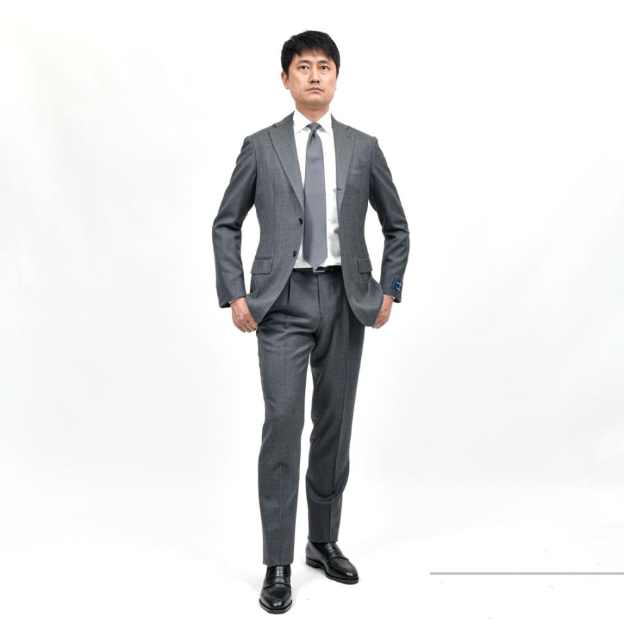 guji（グジ）ウールサージ3B1プリーツスーツ MADE BY RING JACKET / Ermenegildo Zegna - ISLAND FLEECE 17152202028の画像