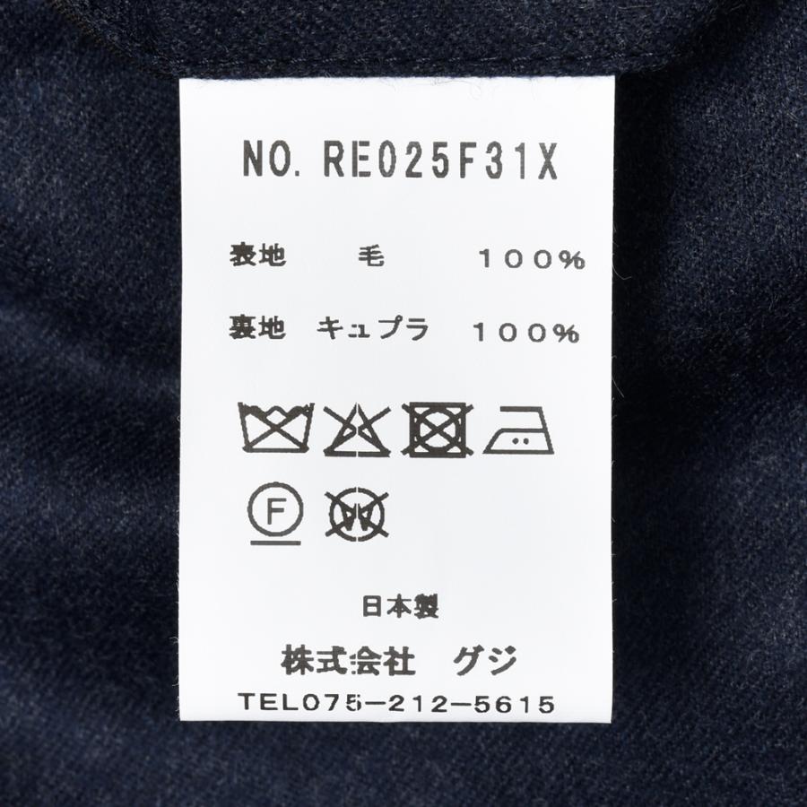 guji（グジ）ウールフランネル3B1プリーツスーツ MADE BY RING JACKET / VITALE BARBERIS CANONICO 17152203028の画像