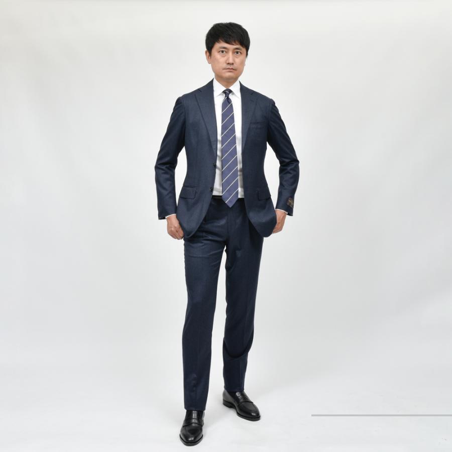guji（グジ）ウールフランネル3B1プリーツスーツ MADE BY RING JACKET / VITALE BARBERIS CANONICO 17152203028の画像