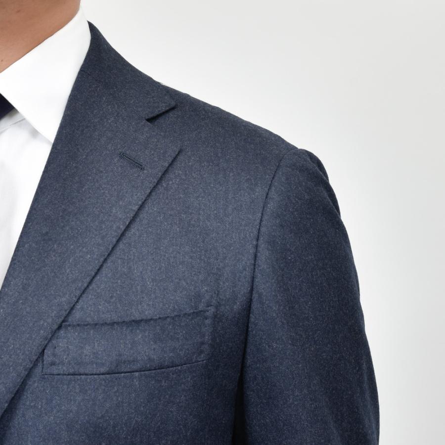 guji（グジ）ウールフランネル3B1プリーツスーツ MADE BY RING JACKET / VITALE BARBERIS CANONICO 17152203028の画像