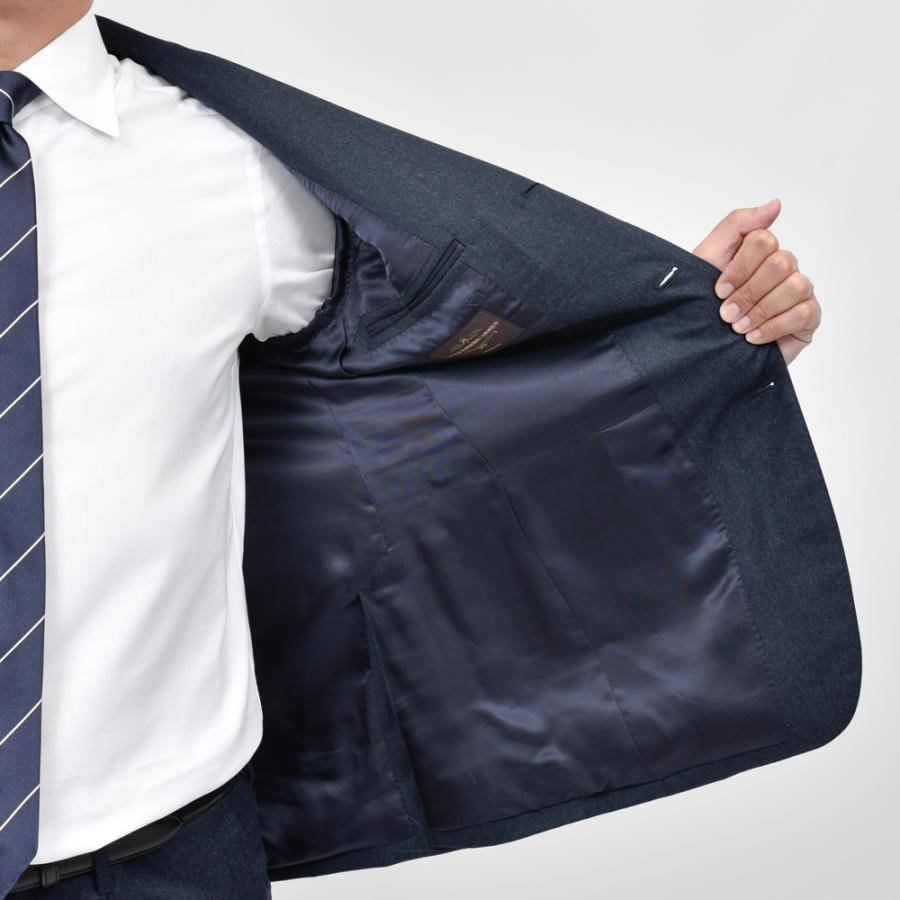 guji（グジ）ウールフランネル3B1プリーツスーツ MADE BY RING JACKET / VITALE BARBERIS CANONICO 17152203028の画像