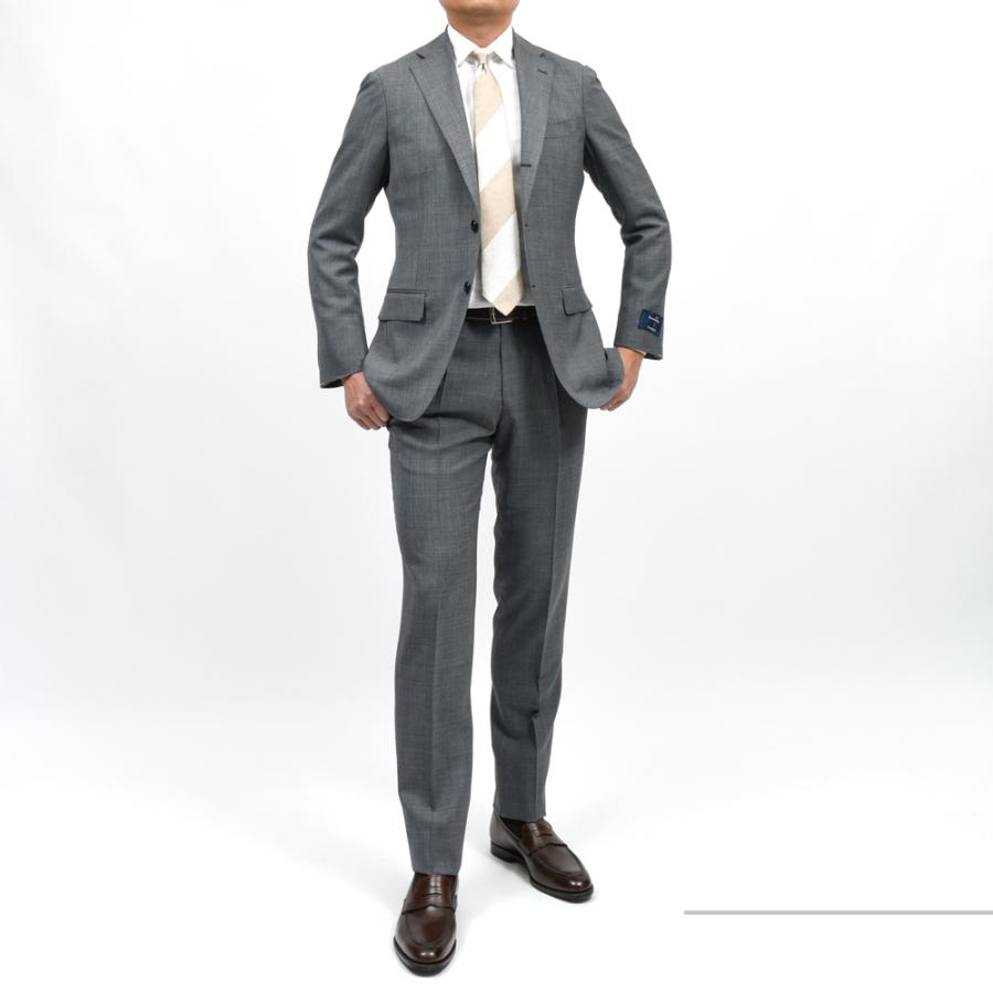 guji（グジ）ウールトロピカル3B1プリーツスーツ MADE BY RING JACKET / Ermenegildo Zegna - ISLAND FLEECE 17161206028の画像
