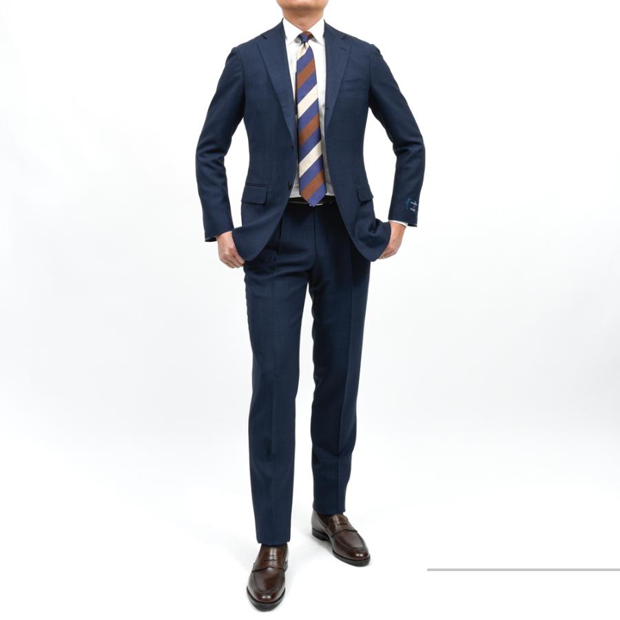 guji（グジ）ウールトロピカル3B1プリーツスーツ MADE BY RING JACKET / Ermenegildo Zegna - ISLAND FLEECE 17161206028の画像