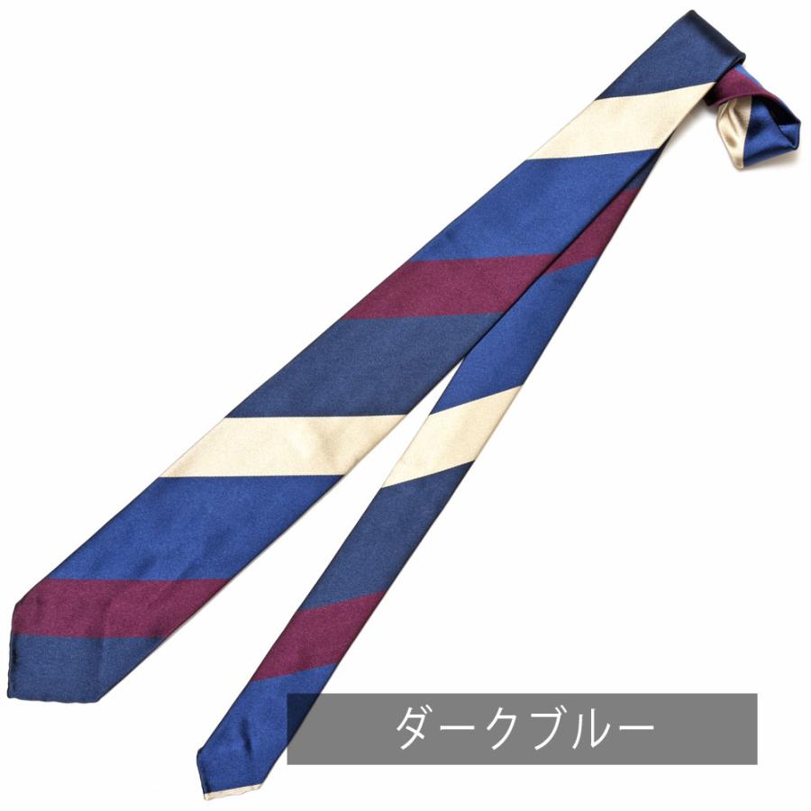 Stefano Cau ステファノカウ　サテンブロックストライプタイ guji_18232203027