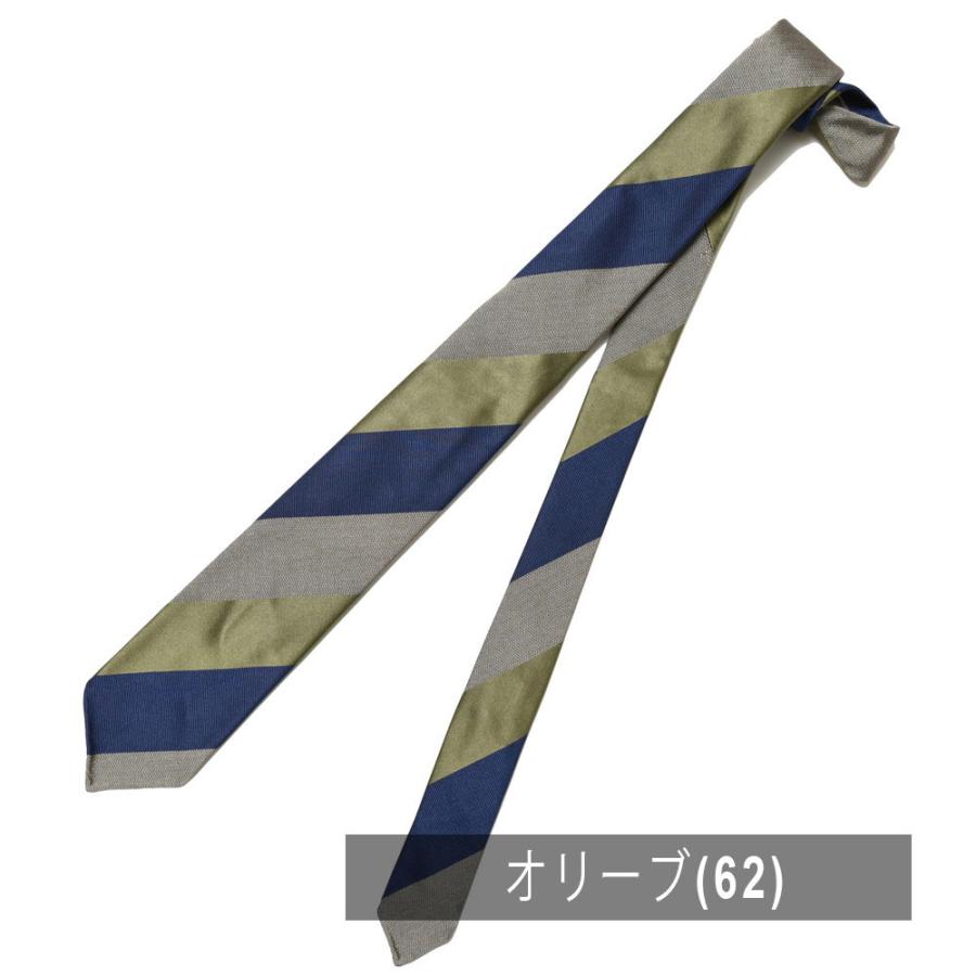 TIE YOUR TIE（タイ ユア タイ）シルクコットンブロックストライプセッテピエゲタイ 99986 18236212179｜guji｜05