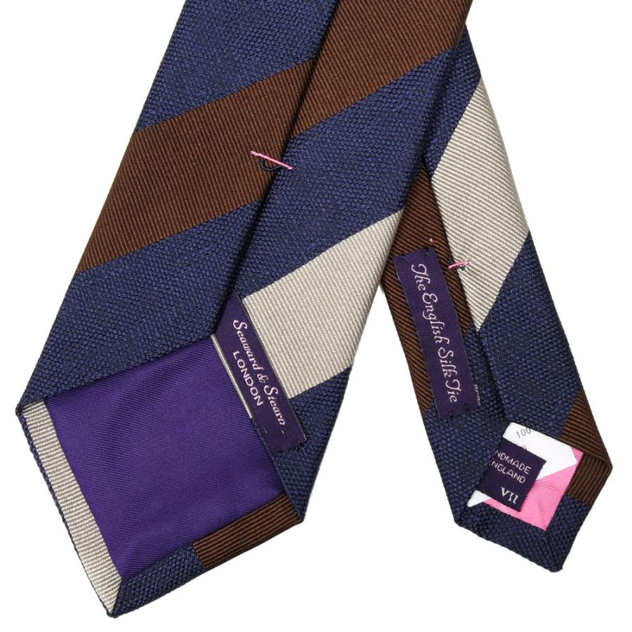 Seaward & Stearn ストライプタイ Seaward & Stearn（シーワード スターン）シルクストライプタイ