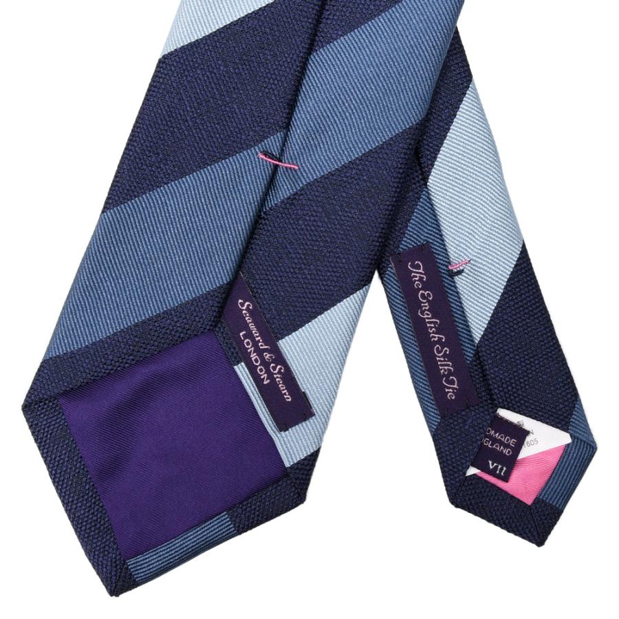 Seaward & Stearn（シーワード スターン）シルクストライプタイ
