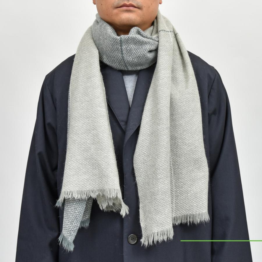 Norlha（ノラ）ヤクウールチェックストール 15336 18342402172