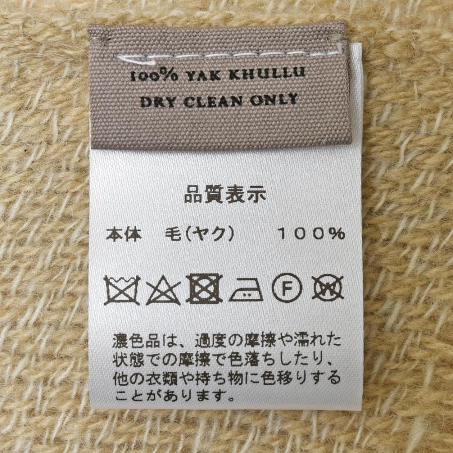 【NORLHA（ノラ）】高級マフラー　ヤク100% ブロックチェック GLORYGUY & Cachette｜繊細なヤクの質感と機微に富んだ絶妙な色合い