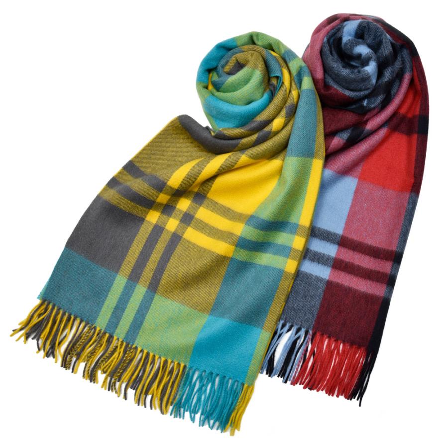 Joshua Ellis（ジョシュア エリス）カシミアタータンチェック大判