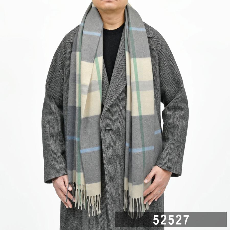 Joshua Ellis（ジョシュア エリス）カシミアタータンチェック大判ストール 70×190(cm) 18352005040の画像