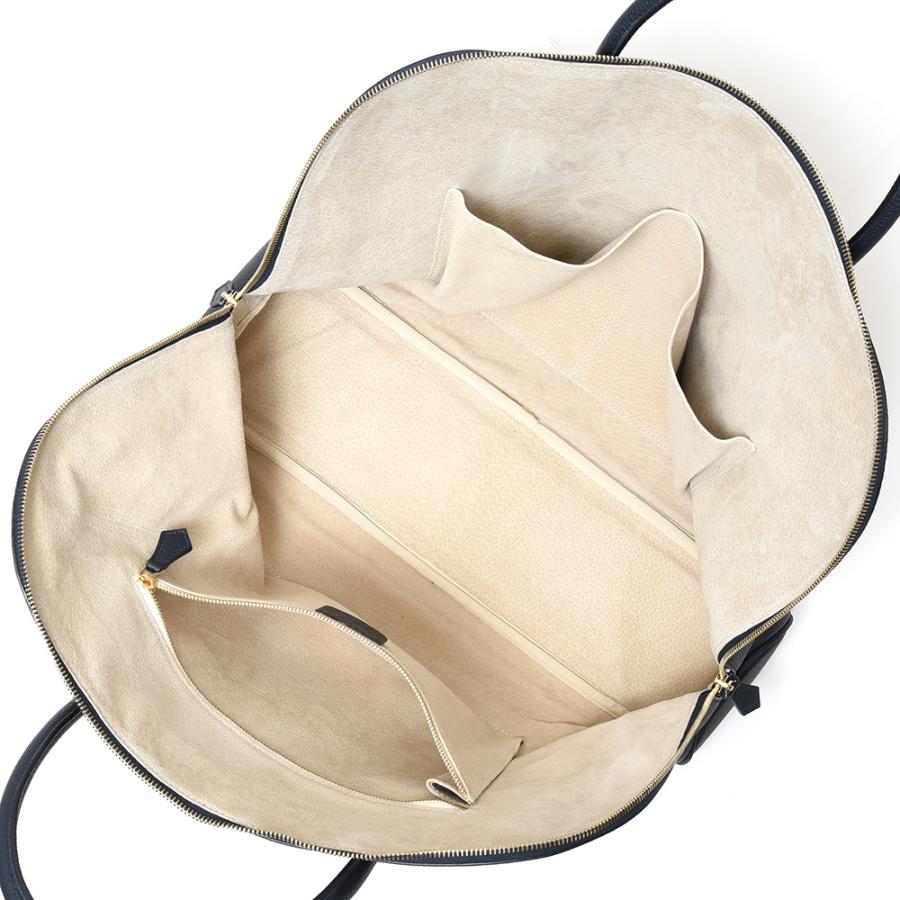 Cisei（シセイ/チセイ）シュリンクレザーラウンドジップブリーフバッグ