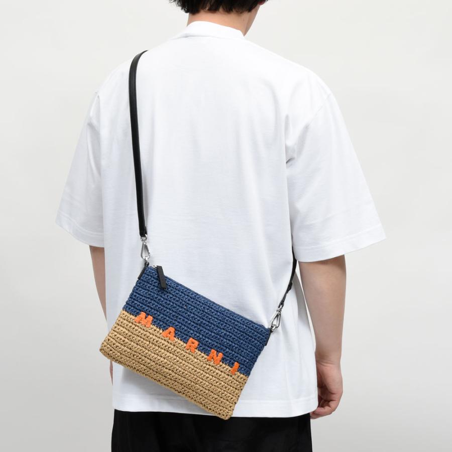 MARNI（マルニ）ラフィアバイカラーサコッシュ PHMI0025U0 P9110 18461701138の画像
