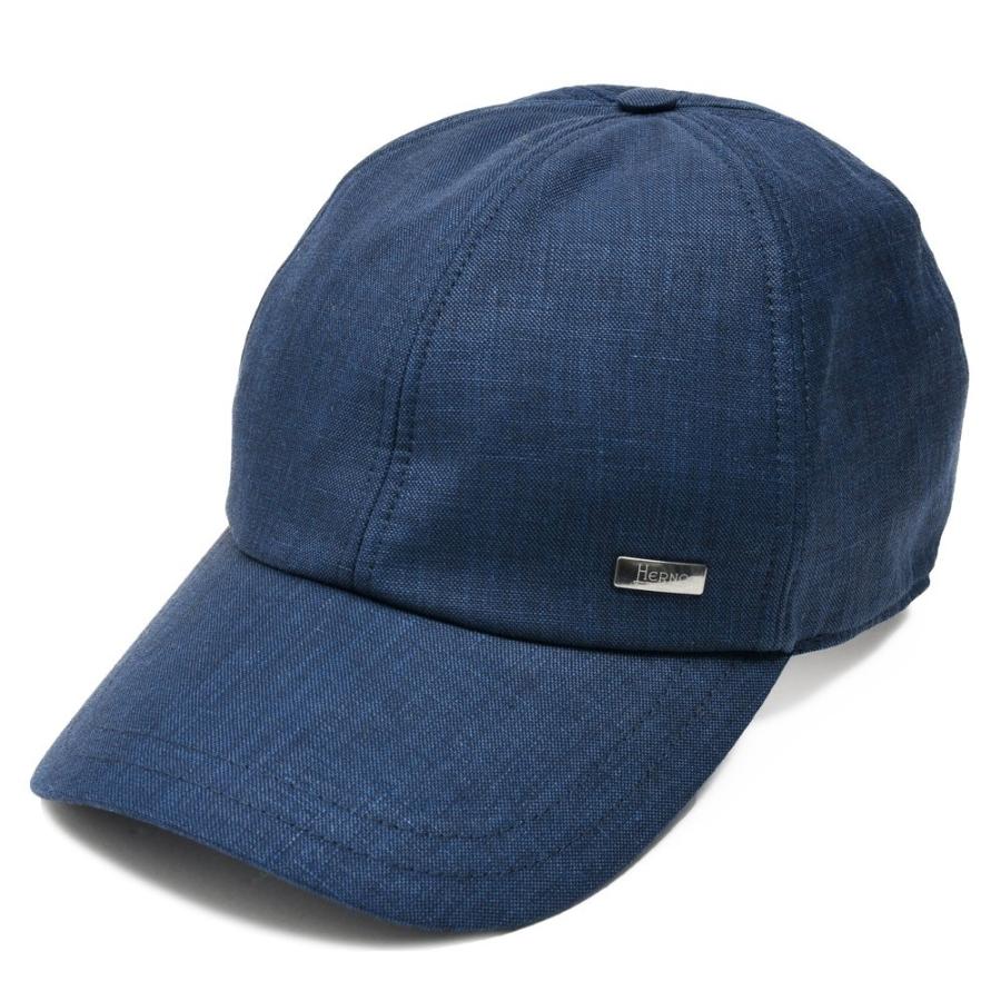 SALE30】HERNO（ヘルノ）2レイヤーリネン6パネルキャップ BER00050U