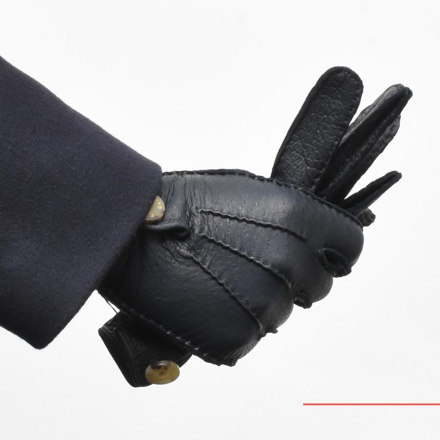 CAUSSE（コース／ガンコス）アンライニングペッカリーグローブ(ボタン