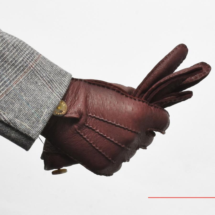 CAUSSE（コース／ガンコス）アンライニングペッカリーグローブ(ボタン