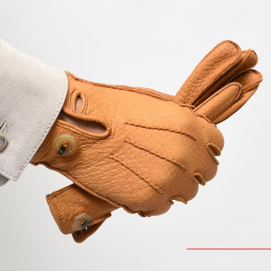 CAUSSE（コース／ガンコス）アンライニングペッカリーグローブ(ボタン