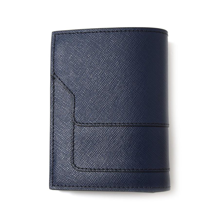 MARNI 二つ折り財布 ネイビー PFMI0046U0 サフィアーノカーフ MORE VARIATION】MARNI（マルニ）サフィアーノカーフレザーウォレット