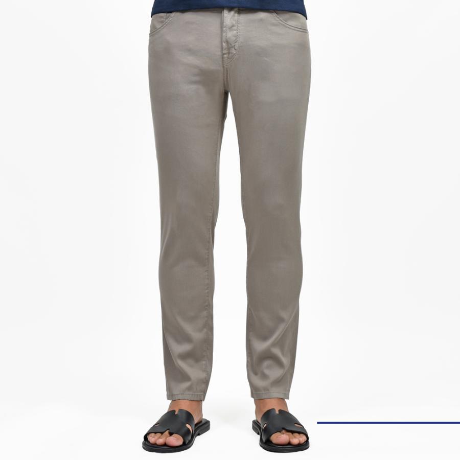 JACOB COHEN（ヤコブコーエン）SCOTTスコット コットンセルロースキャロットフィットクロップドパンツ 226-32876 53055047052の画像