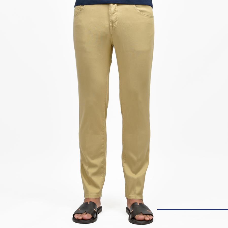 JACOB COHEN（ヤコブコーエン）SCOTTスコット コットンセルロースキャロットフィットクロップドパンツ 226-32876 53055047052の画像
