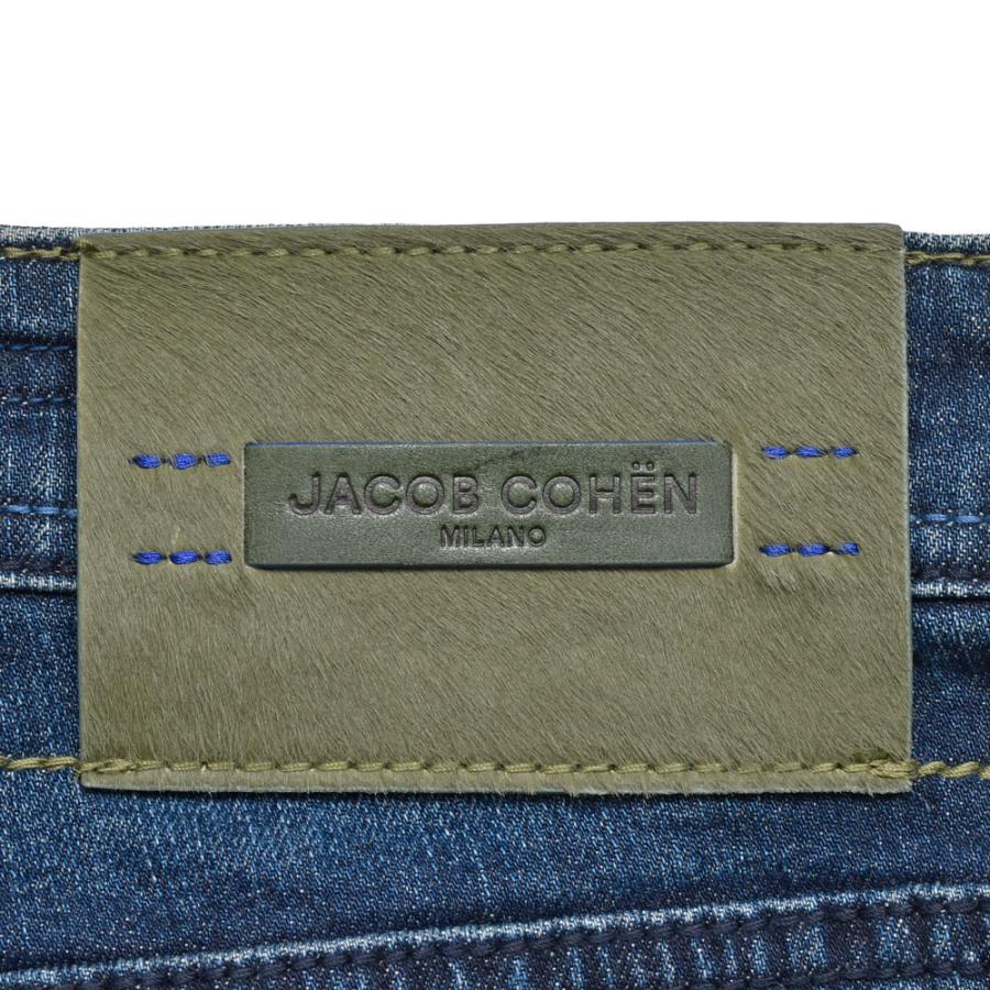 S40 JACOB COHEN（ヤコブコーエン）SCOTTスコット PREMIUM EDITION ウォッシュドコットンストレッチキャロットフィットクロップドデニム 226-22583 53056024052の画像
