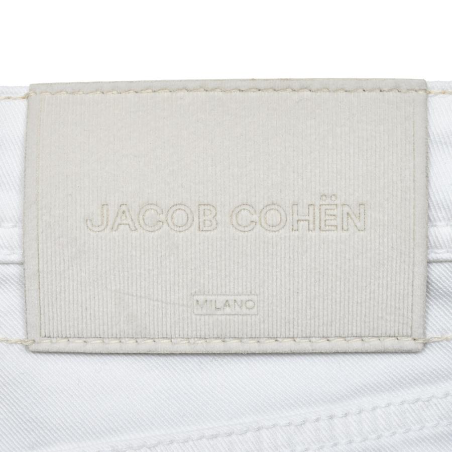 JACOB COHEN（ヤコブコーエン）BARDバード ウォッシュドコットンストレッチスリムテーパードホワイトデニム 226-42886 53056030052の画像