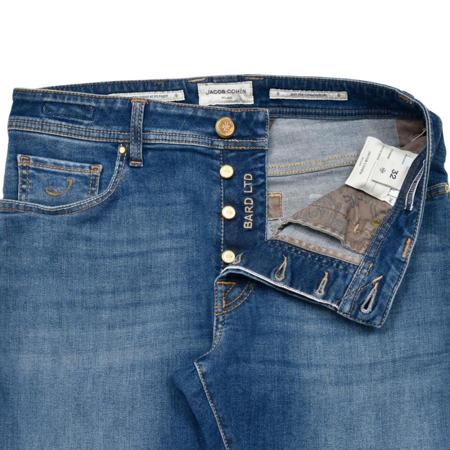 JACOB COHEN（ヤコブコーエン）BARDバード LIMITED EDITION ウォッシュドコットンストレッチスリムテーパードセルビッジデニム 226-42102 53056035052の画像