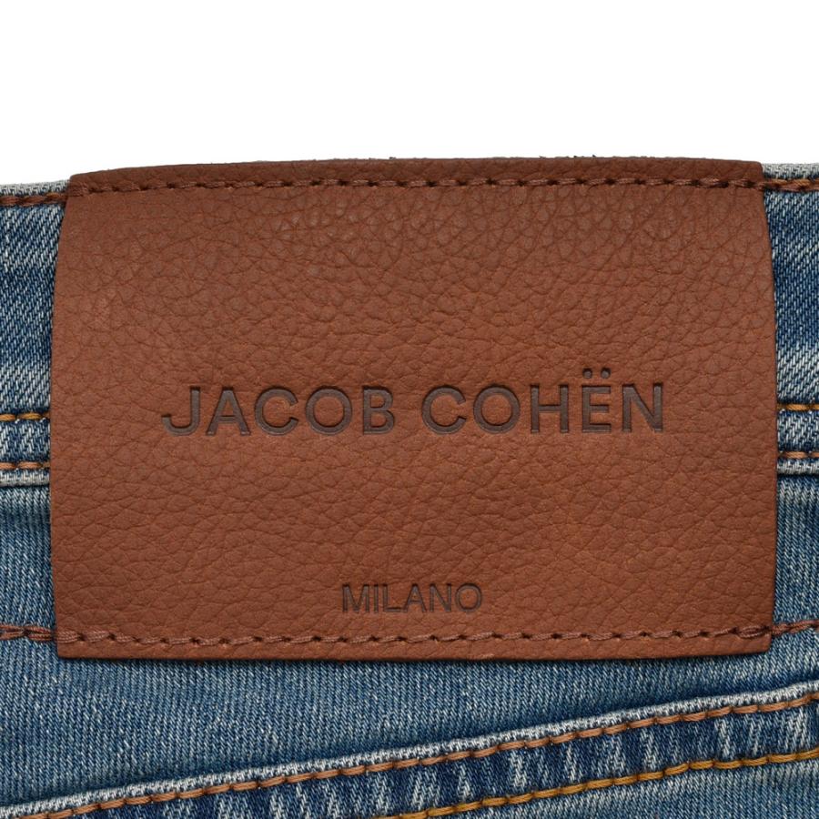 JACOB COHEN（ヤコブコーエン）NICKニック ウォッシュドコットンストレッチスリムテーパードデニム 226-42212 53056037052の画像