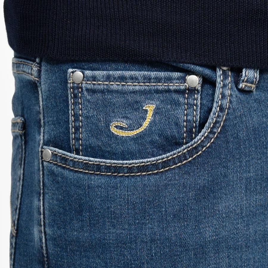 JACOB COHEN（ヤコブコーエン）NICKニック Apres-ski ウォッシュドコットンカシミヤストレッチスリムテーパードデニム 226-42509 53056045052の画像