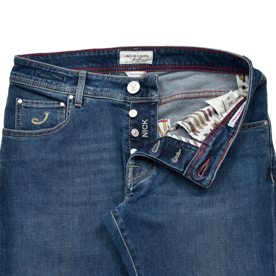 JACOB COHEN（ヤコブコーエン）NICKニック Apres-ski ウォッシュドコットンカシミヤストレッチスリムテーパードデニム 226-42509 53056045052の画像
