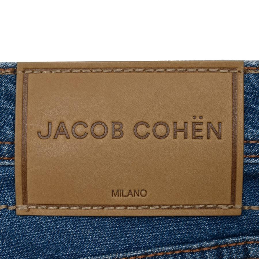 JACOB COHEN（ヤコブコーエン）SCOTTスコット ウォッシュドコットンストレッチスリムキャロットクロップドデニム 226-32126 53065007052の画像