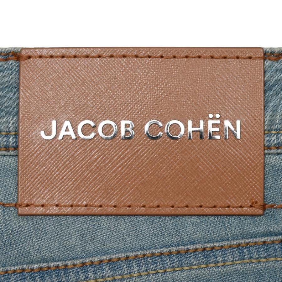JACOB COHEN（ヤコブコーエン）SCOTTスコット ウォッシュドコットンストレッチスリムキャロットクロップドデニム 226-32188 53065013052の画像