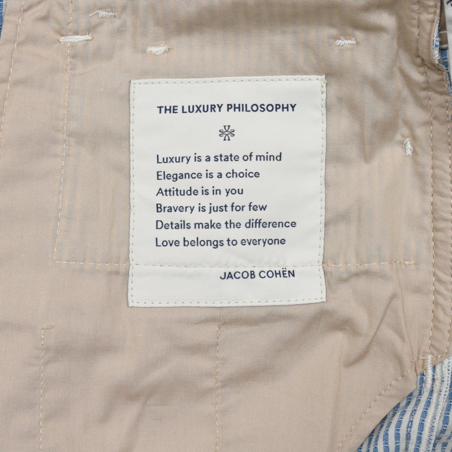JACOB COHEN（ヤコブコーエン）BARDバード Resort Collection ウールシアサッカースリムテーパードストライプパンツ 226-52942 53065022052の画像