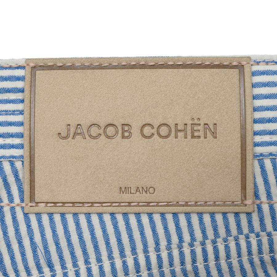 JACOB COHEN（ヤコブコーエン）BARDバード Resort Collection ウールシアサッカースリムテーパードストライプパンツ 226-52942 53065022052の画像