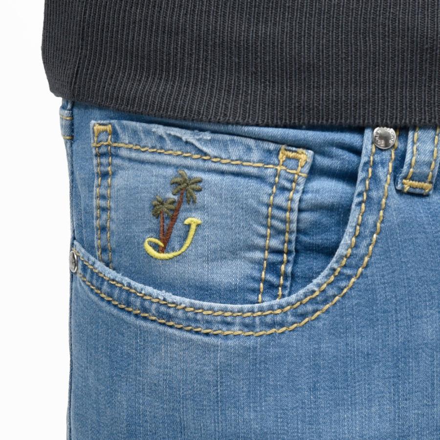 JACOB COHEN（ヤコブコーエン）BARDバード Resort Collection ウォッシュドコットンストレッチスリムテーパードデニム 226-52477 53065024052の画像