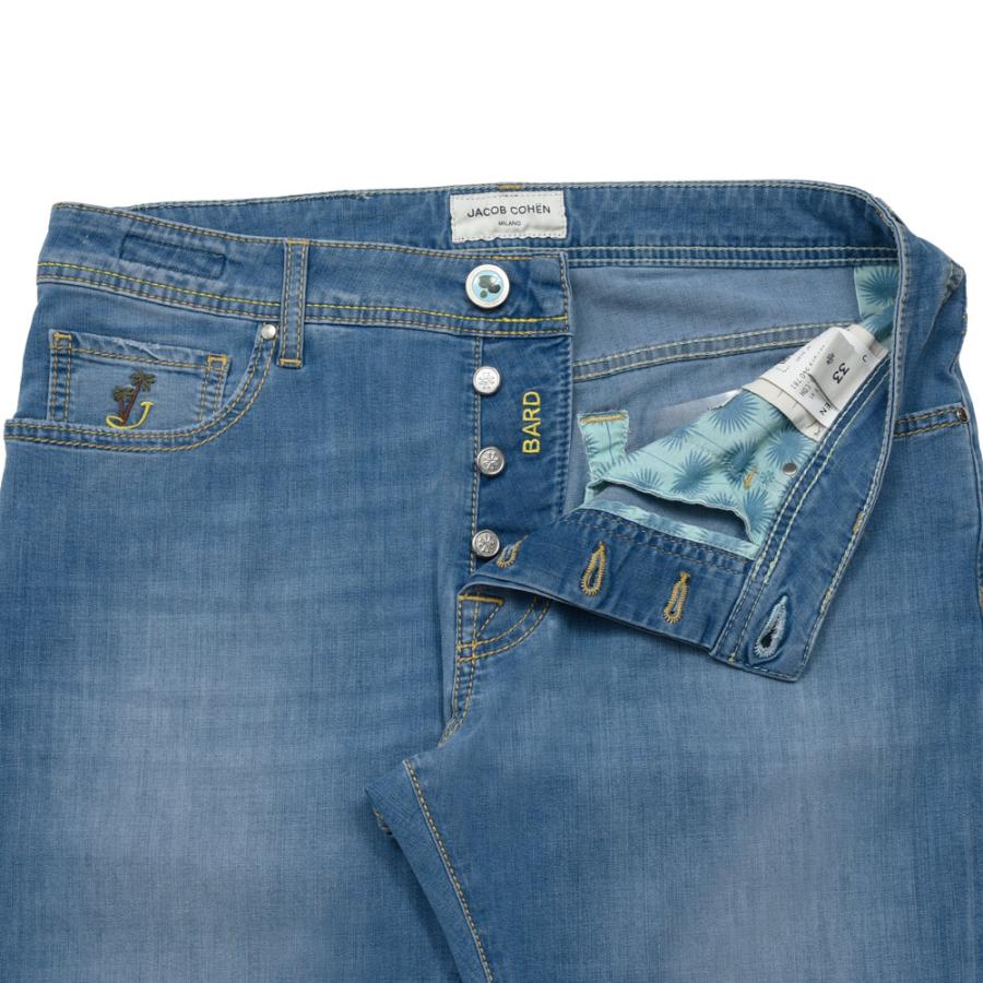 JACOB COHEN（ヤコブコーエン）BARDバード Resort Collection ウォッシュドコットンストレッチスリムテーパードデニム 226-52477 53065024052の画像