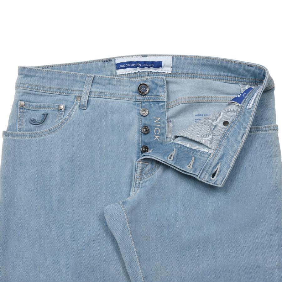 JACOB COHEN（ヤコブコーエン）NICKニック ヴィンテージウォッシュコットンストレッチスリムテーパードデニム 226-32299 53065037052の画像