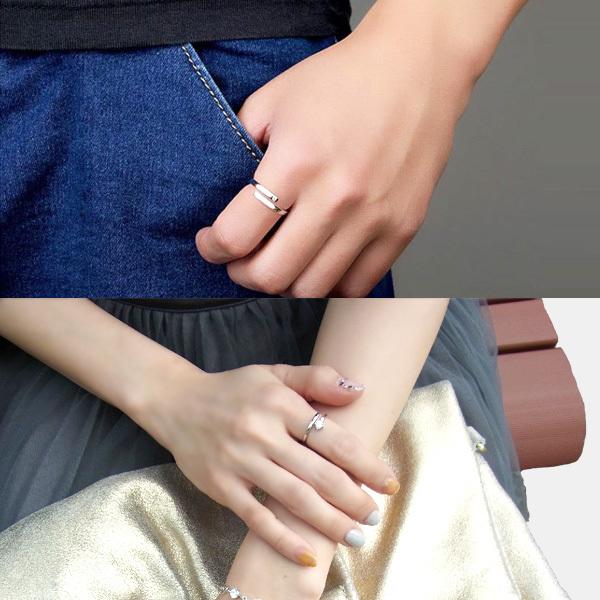 指輪 レディース フリーサイズ リング シンプル ピンキーリング シルバー925 ゴールド プラチナ仕上 ペア 記念日 誕生日 クリスマスプレゼント 女性 彼女 | gulamu jewelry | 13