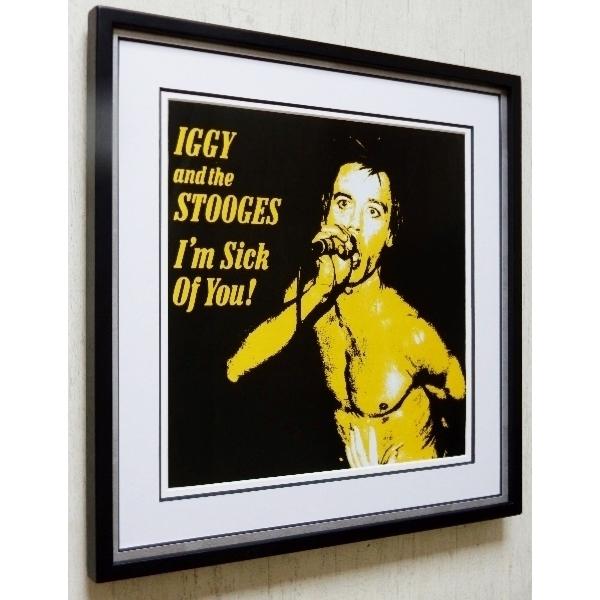 イギー・ポップ/名盤レコードジャケット額付/Iggy Pop/Iggy & Stooges/Punk/お店のディスプレイ/ゴッドファーザー・オブ・パンク｜gumboart-shop
