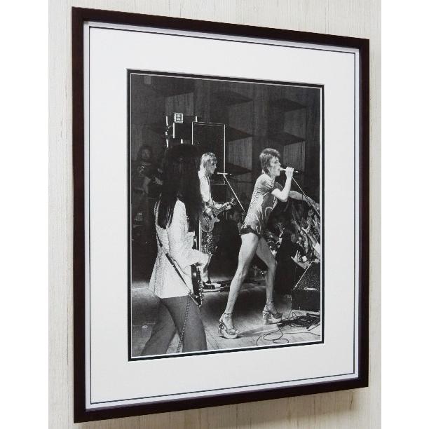 デヴィッド・ボウイ＆ミック/1973/アートピクチャー額装/David Bowie/グラムロック/インテリア/ファッションアイコン/ロックレジェンド｜gumboart-shop｜02
