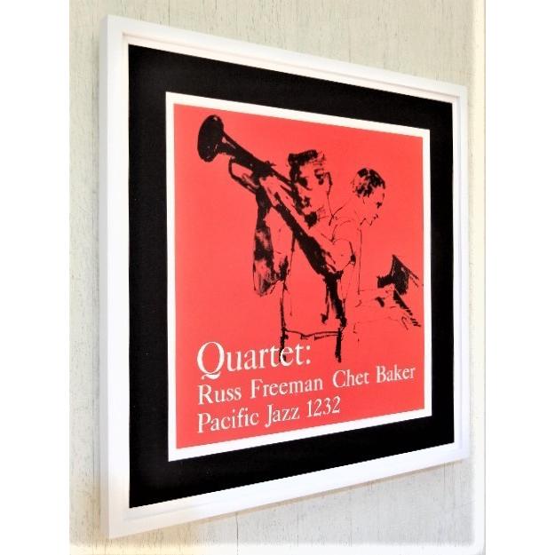 チェット・ベイカー/ラス・フリーマン/レコードジャケ ポスター額装/Chet Baker/Russ Freeman/レトロ・ビンテージ/音楽ポスター/額付