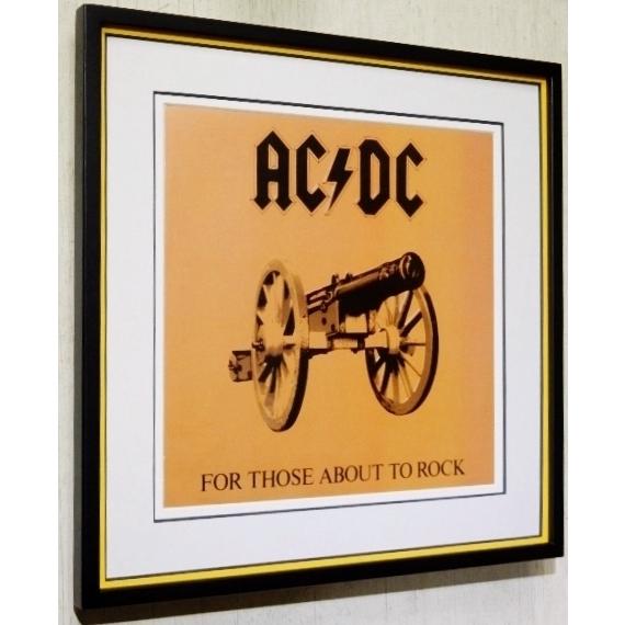 AC/DC/悪魔の招待状/LPジャケット・ポスター額装品/ACDC/アンガス ヤング/ビンテージ・ロック/Framed ACDC/アルバムアート/ハードロック｜gumboart-shop｜06