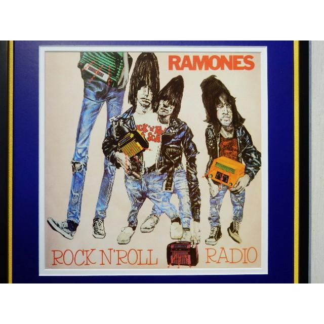 ラモーンズ/ジャケ・ポスター 額付/Rock'n' Roll Radio/The Ramones/ジョーイ・ラモーン/パンク ロック/お店のディスプレイ/音楽/趣味部屋｜gumboart-shop｜02