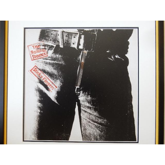 Rolling Stones/名盤 ジャケ ポスター 額装/Sticky Fingers/Andy Rolling Stones/名盤 ジャケ ポスター 額装/Sticky Fingers/Andy