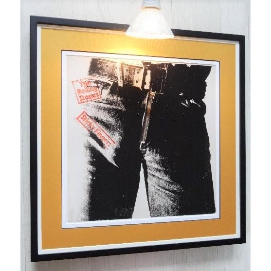 Rolling Stones/名盤 ジャケ ポスター 額装/Sticky Fingers/Andy Rolling Stones/名盤 ジャケ ポスター 額装/Sticky Fingers/Andy