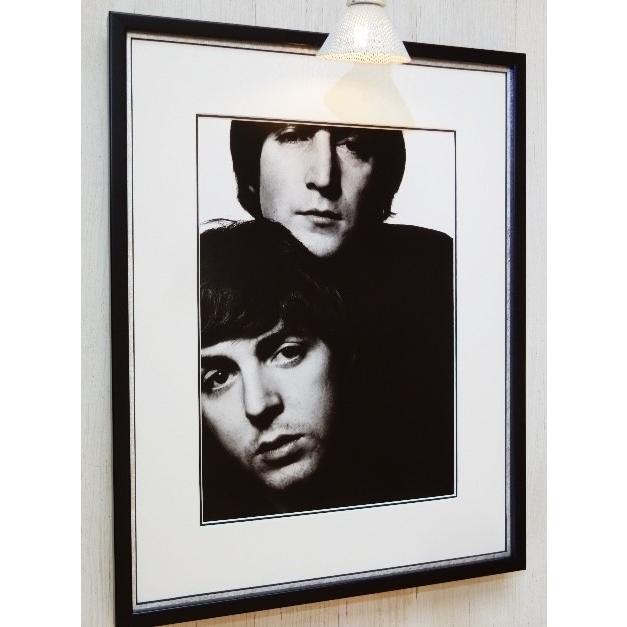 ポール・マッカートニー/ジョン・レノン/1965/アート ピクチャ- 額装/John Lennon/Paul McCartney/Beatles/ビートルズ/インテリア/モノクロ ポール・マッカートニー/ジョン・レノン/1965/アート ピクチャ- 額装/John Lennon/Paul McCartney/Beatles/ビートルズ/インテリア/モノクロ
