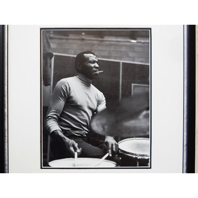 エルビン・ジョーンズ/Elvin Jones recordings at studio,1964/アート ピクチャー額装/ジャズ ドラマー
