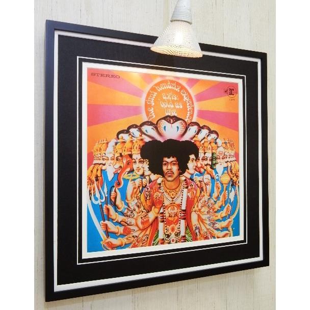 ジミ・ヘンドリックス/60s Rock Art/レコジャケ ポスター/額付 ジミ・ヘンドリックス/60s Rock Art/レコジャケ ポスター/額付