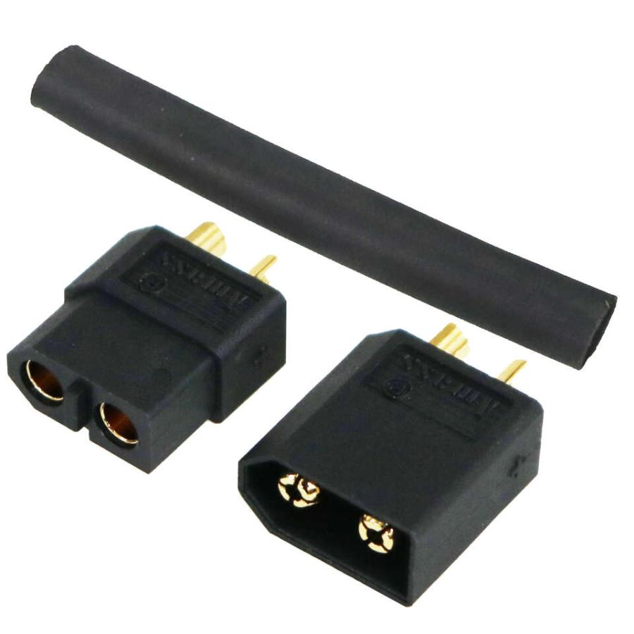 EAGLE (イーグル) 3927-60U-BK/XT-60コネクター (オス1pcs.メス1pcs.) ブラック